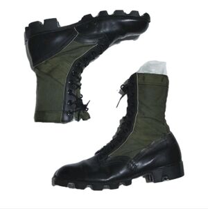 Vintage Ro-Spike 9-82 Protective Jungle Combat Military Boots Men's Size 9W